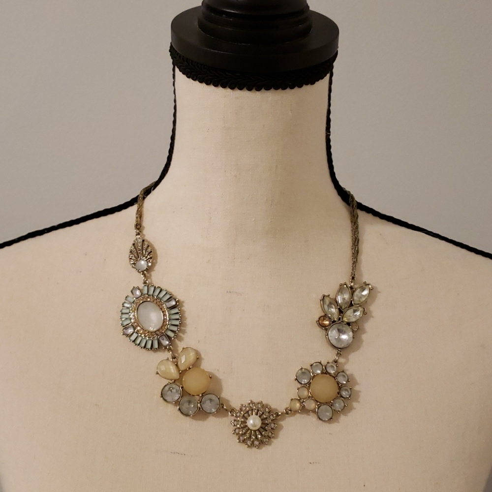 Beautiful multi color statement necklace